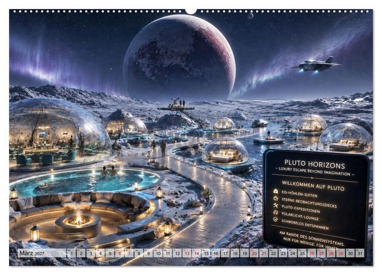 Produktbild: Die verr&uuml;cktesten Urlaubsdestinationen (hochwertiger Premium Wandkalender 2027 DIN A2 quer), Kunstdruck in Hochglanz