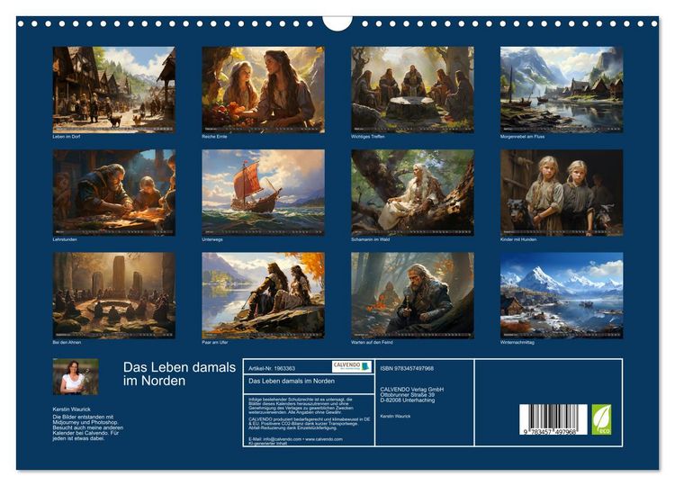 Produktbild: Das Leben damals im Norden (Wandkalender 2026 DIN A3 quer), CALVENDO Monatskalender