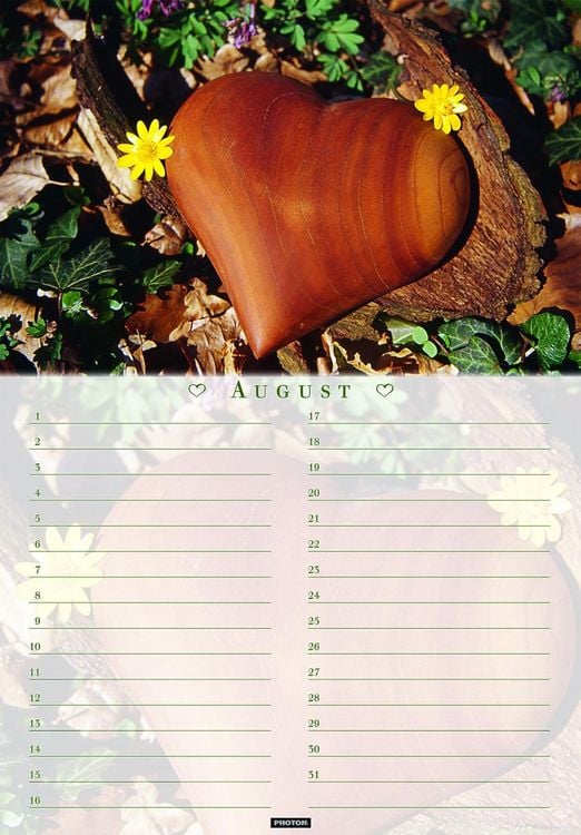 Produktbild: Herzlichst Geburtstagskalender