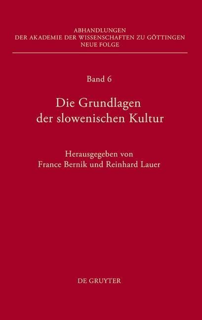 Produktbild: Die Grundlagen der slowenischen Kultur