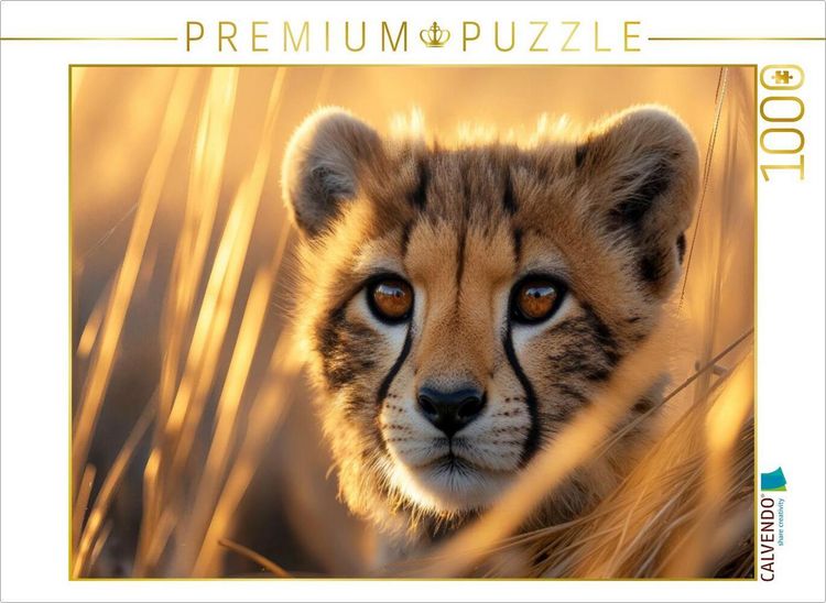 Produktbild: CALVENDO Puzzle Ein neugieriger Raubk&auml;tzchenblick | 1000 Teile Lege-Gr&ouml;&szlig;e 64x48cm Foto-Puzzle f&uuml;r gl&uuml;ckliche Stunden