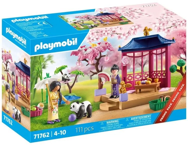 Produktbild: PLAYMOBIL 71762 Asiatischer Garten mit Pandaf&uuml;tterung
