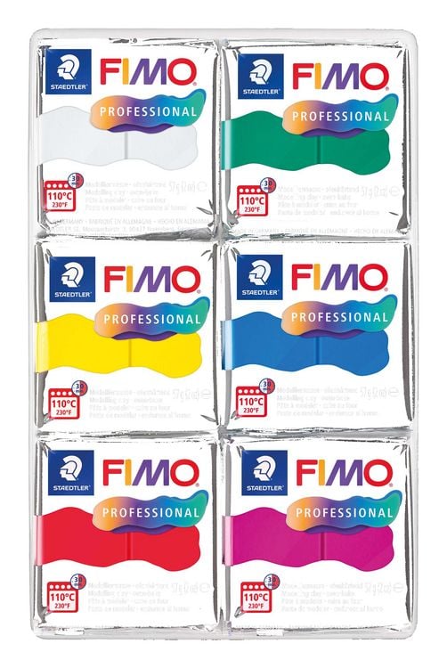 Produktbild: STAEDTLER FIMO professional 8043 True Colours, 6 Bl&ouml;cken &agrave; 57 g