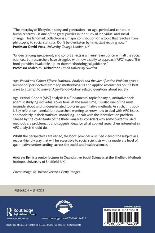 Produktbild: Age, Period and Cohort Effects