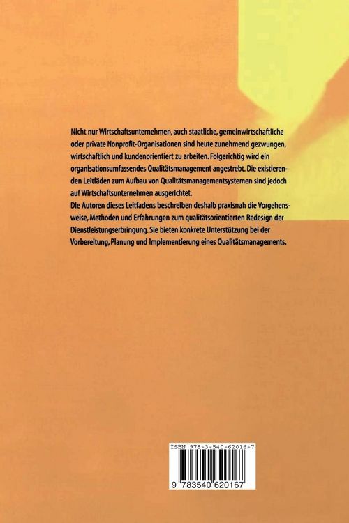 Produktbild: Qualit&auml;tsmanagement f&uuml;r Nonprofit-Dienstleister