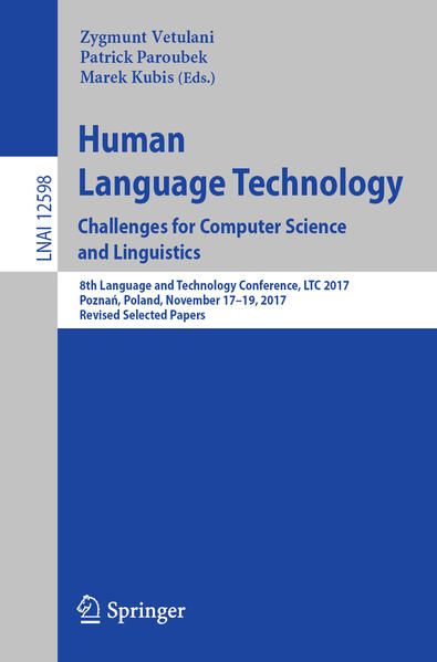 Produktbild: Human Language Technology. Challenges for Computer Science and Linguistics