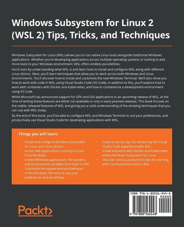 Produktbild: Windows Subsystem for Linux 2 (WSL 2) Tips, Tricks, and Techniques
