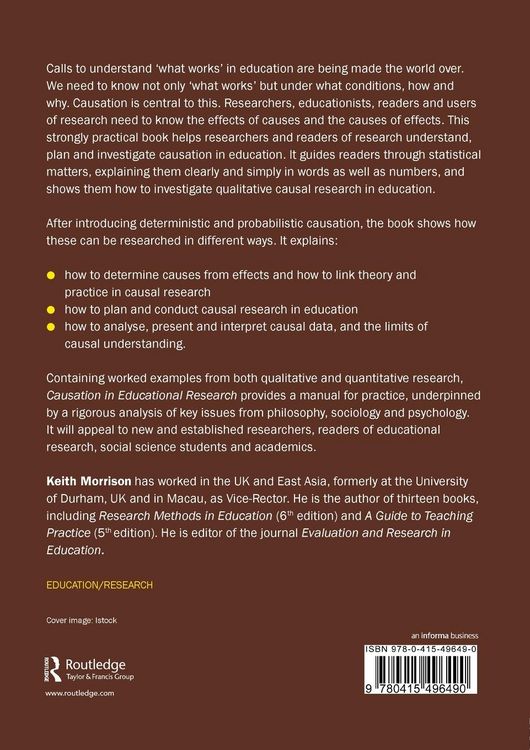 Produktbild: Causation in Educational Research