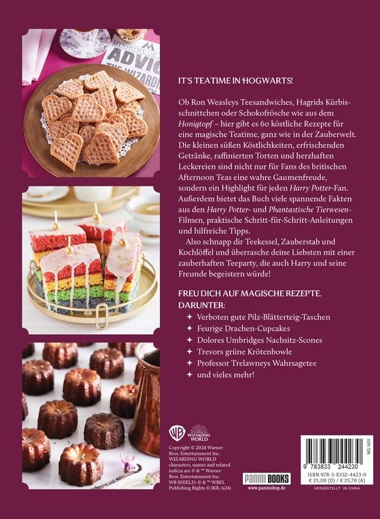 Produktbild: Aus den Filmen zu Harry Potter: Teatime in Hogwarts - K&ouml;stliche Rezepte aus der Zauberwelt