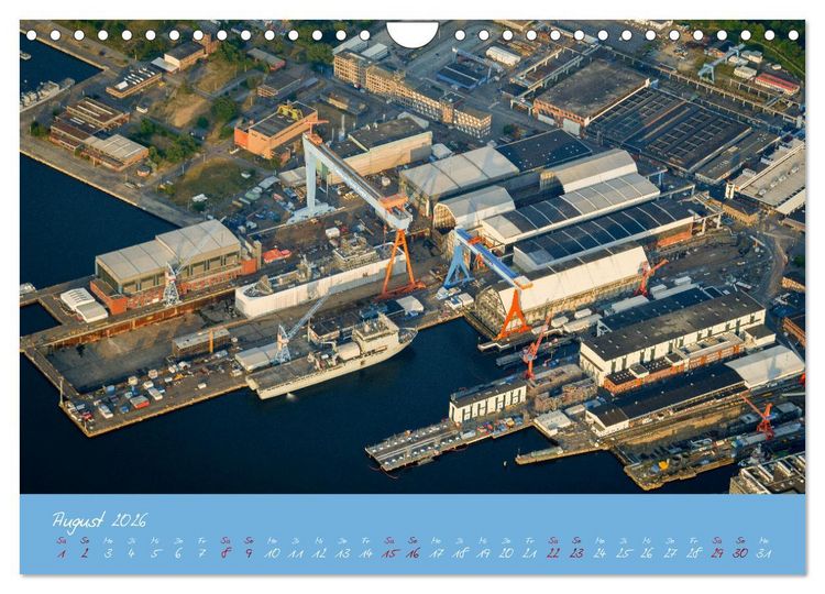 Produktbild: Kiel aus der Luft - Die Stadt an der F&ouml;rde aus dem Ballon fotografiert (Wandkalender 2026 DIN A4 quer), CALVENDO Monatskalender