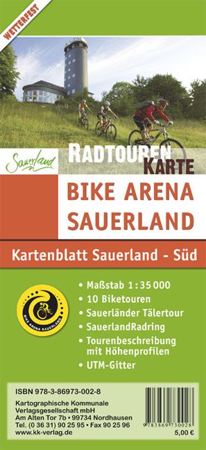 Produktbild: Bike Arena Sauerland S&uuml;d Mountainbikekarte