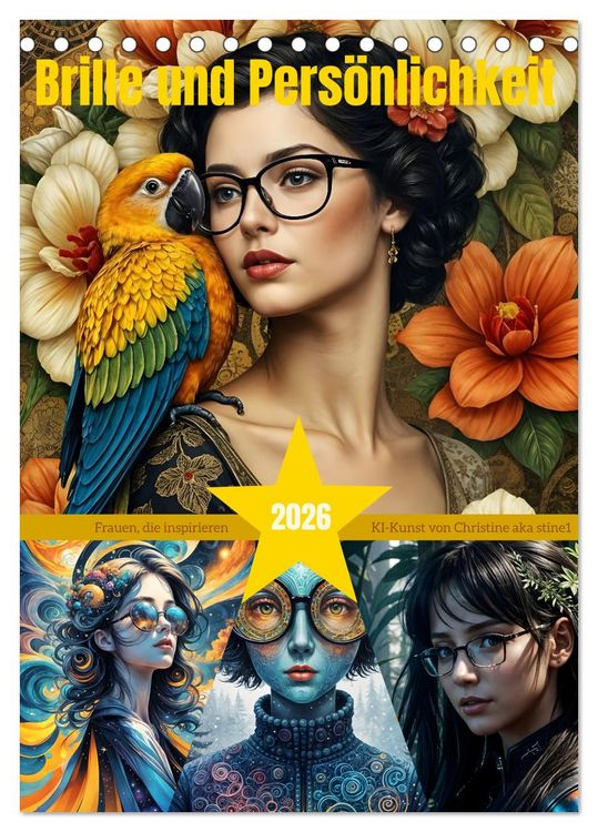 Produktbild: Brille und Pers&ouml;nlichkeit (Tischkalender 2026 DIN A5 hoch), CALVENDO Monatskalender