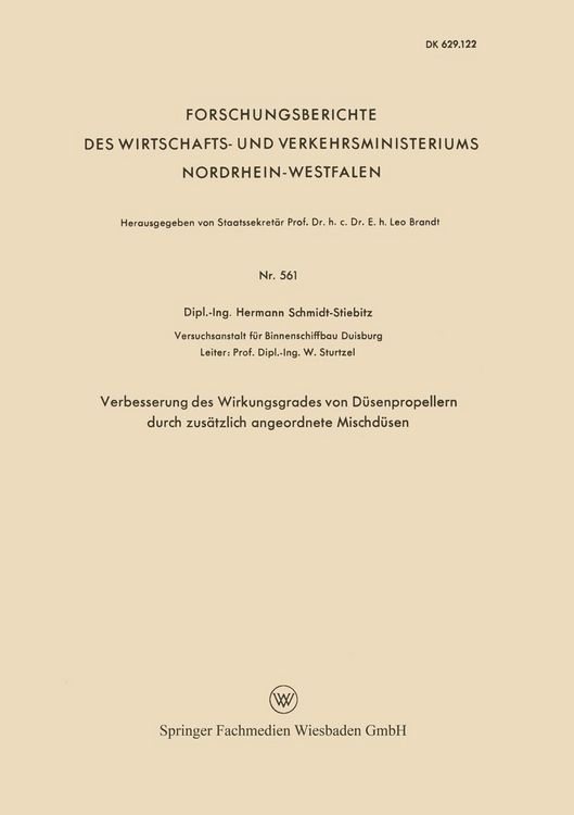 Produktbild: Verbesserung des Wirkungsgrades von D&uuml;senpropellern durch zus&auml;tzlich angeordnete Mischd&uuml;sen