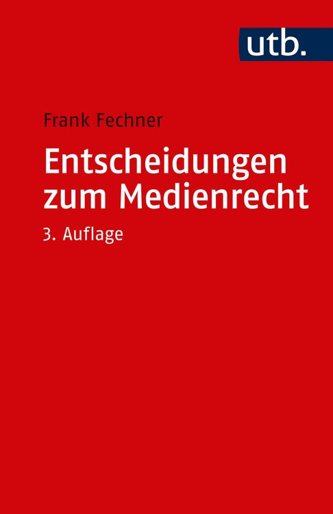 Produktbild: Entscheidungen zum Medienrecht