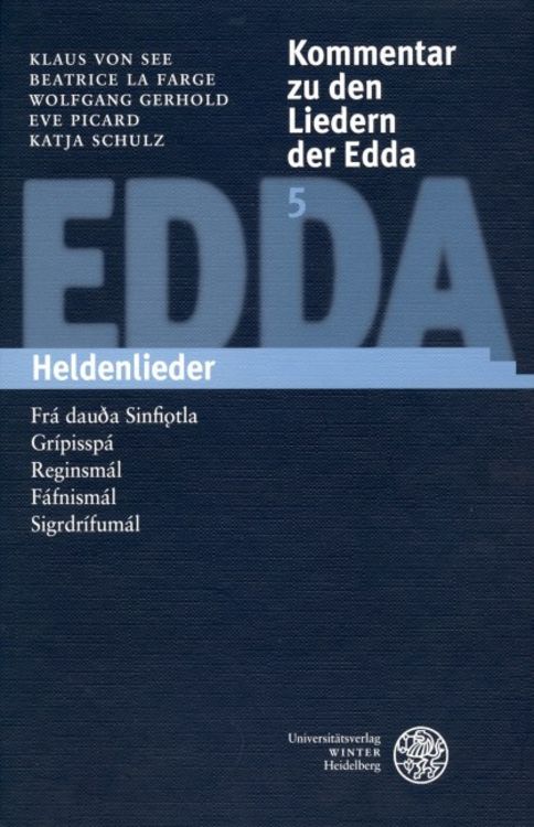 Produktbild: Kommentar zu den Liedern der Edda / Heldenlieder