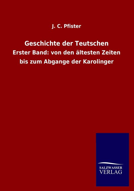 Produktbild: Geschichte der Teutschen