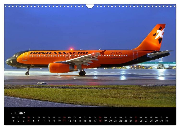 Produktbild: Flugzeuge bei Nacht (Wandkalender 2027 DIN A3 quer), CALVENDO Monatskalender