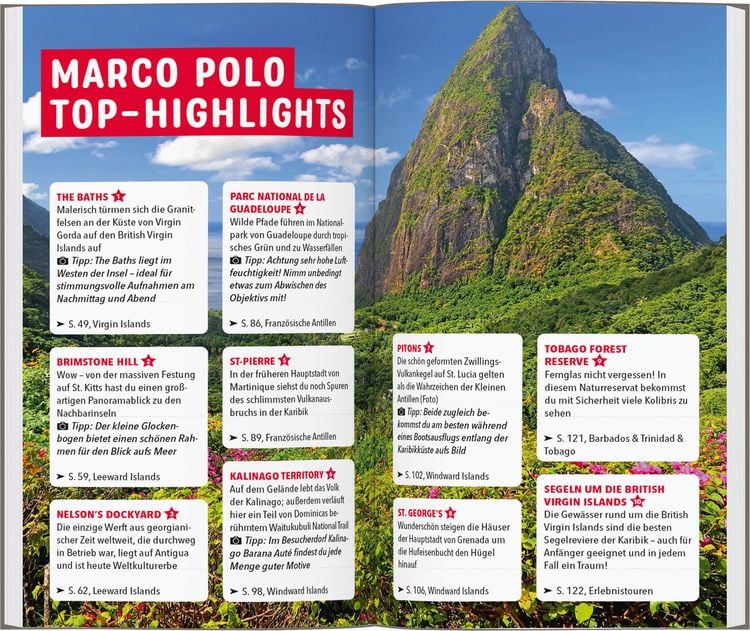 Produktbild: MARCO POLO Reisef&uuml;hrer Karibik, Kleine Antillen - Barbados, Trinidad & Tobago, Windward Island, Franz&ouml;sische & Niederl&auml;ndische Antillen, Leeward & Virgin Islands