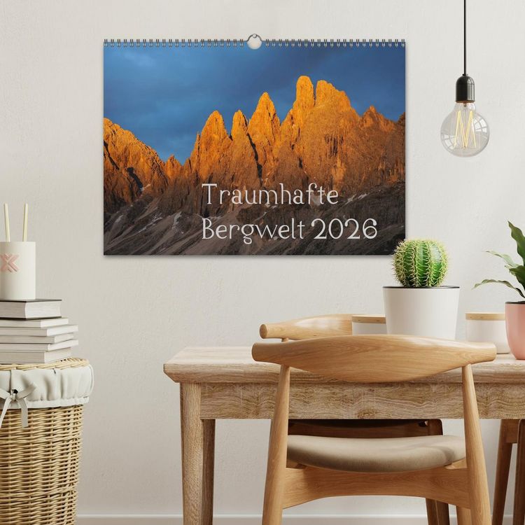 Produktbild: Traumhafte Bergwelt Kalender (Wandkalender 2026 DIN A3 quer), CALVENDO Monatskalender