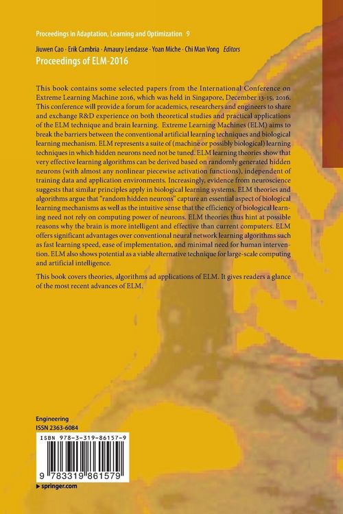 Produktbild: Proceedings of ELM-2016
