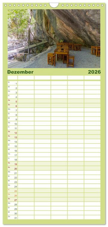 Produktbild: Familienplaner 2026 - Die S&uuml;dt&uuml;rkei entdecken mit 5 Spalten (Wandkalender, 21 x 45 cm) CALVENDO