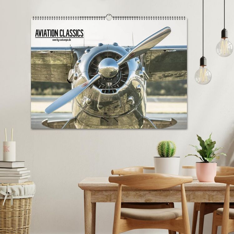 Produktbild: AVIATION CLASSICS seen by custompix.de (Wandkalender 2026 DIN A2 quer), CALVENDO Monatskalender
