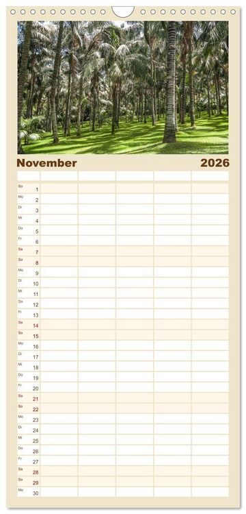 Produktbild: Familienplaner 2026 - Teneriffa - Inmitten des Atlantischen Archipels mit 5 Spalten (Wandkalender, 21 x 45 cm) CALVENDO