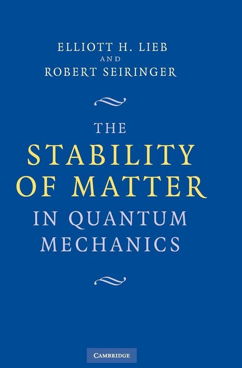 Produktbild: The Stability of Matter in Quantum Mechanics