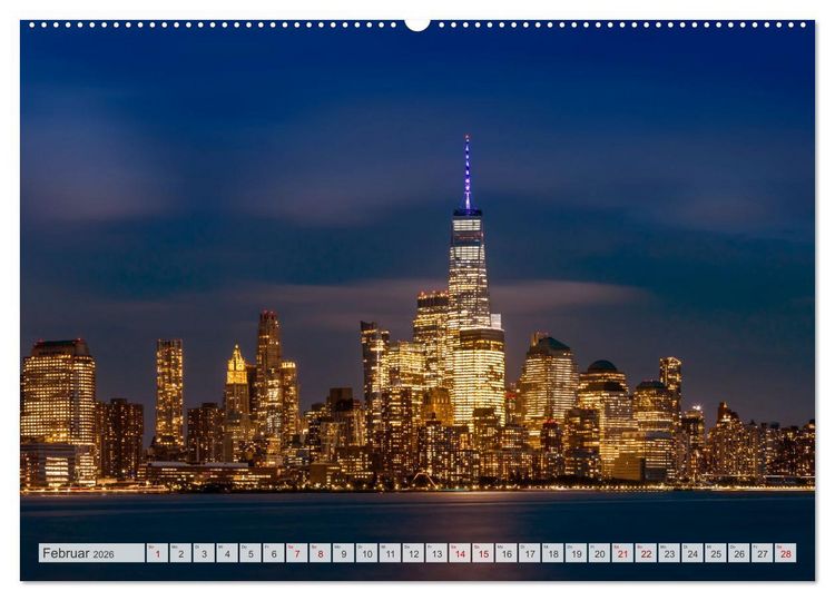 Produktbild: NEW YORK CITY Urbane Magie (Wandkalender 2026 DIN A2 quer), CALVENDO Monatskalender
