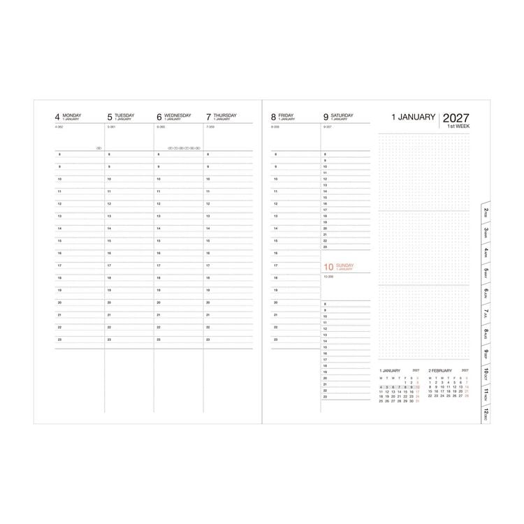 Produktbild: MARK'S 2026/27 Diary A5 Japan / Birds // Green