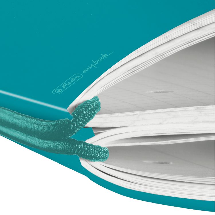 Produktbild: Herlitz Notizheft flex A4 2x40 Blatt Lineatur 27+28, caribbean turquoise