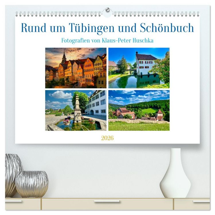 Produktbild: Rund um T&uuml;bingen und Sch&ouml;nbuch (hochwertiger Premium Wandkalender 2026 DIN A2 quer), Kunstdruck in Hochglanz