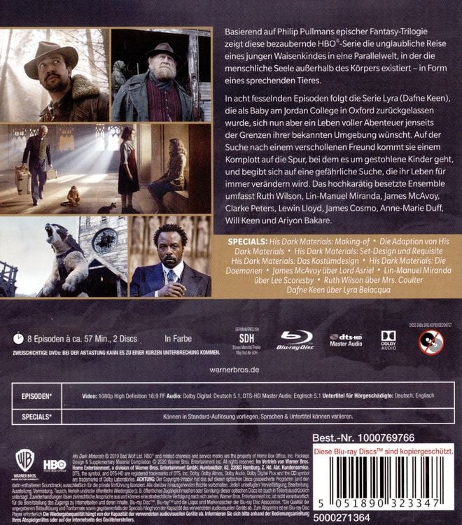 Produktbild: His Dark Materials: Staffel 1 [2 BRs]