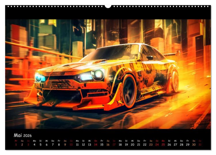 Produktbild: Im Rausch der Geschwindigkeit (hochwertiger Premium Wandkalender 2026 DIN A2 quer), Kunstdruck in Hochglanz