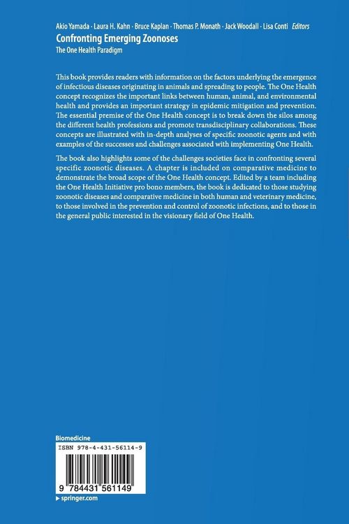 Produktbild: Confronting Emerging Zoonoses