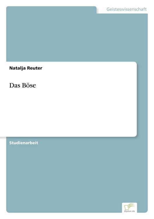 Produktbild: Das B&ouml;se