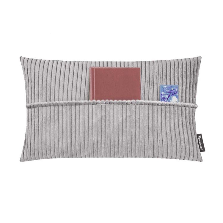 Bookiepad Taschenkissen mit Füllung Cozy Shara - grau 40x60