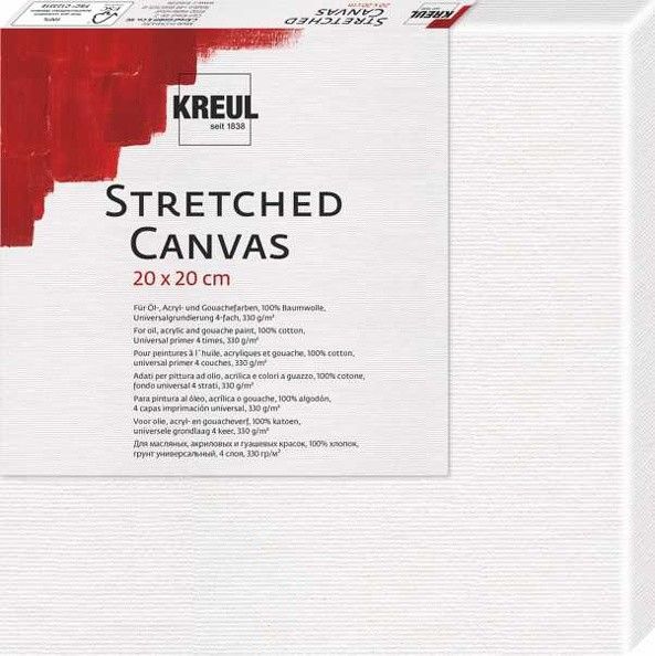 Produktbild: KREUL Stretched Canvas, Keilrahmen 20 x 20 cm