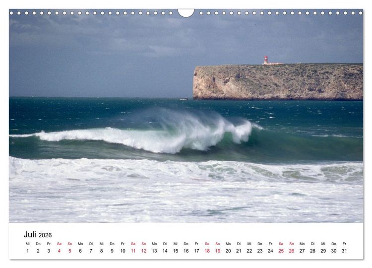 Produktbild: Naturschauspiel Wellen (Wandkalender 2026 DIN A3 quer), CALVENDO Monatskalender
