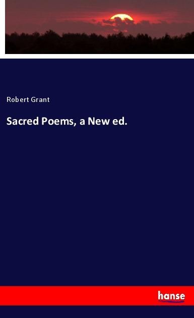 Produktbild: Sacred Poems, a New ed.