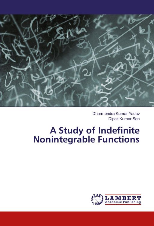 Produktbild: A Study of Indefinite Nonintegrable Functions