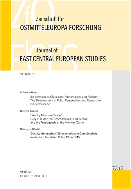 Produktbild: Zeitschrift f&uuml;r Ostmitteleuropa-Forschung (ZfO) 73/2 / Journal of East Central European Studies (JECES) 73/2