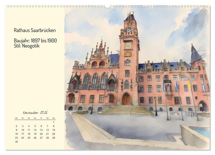 Produktbild: Prunkvolle deutsche Rath&auml;user (Wandkalender 2026 DIN A2 quer), CALVENDO Monatskalender