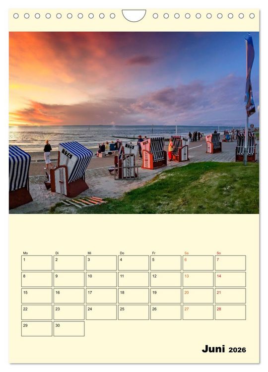 Produktbild: Meine geliebte Nordsee (Wandkalender 2026 DIN A4 hoch), CALVENDO Monatskalender