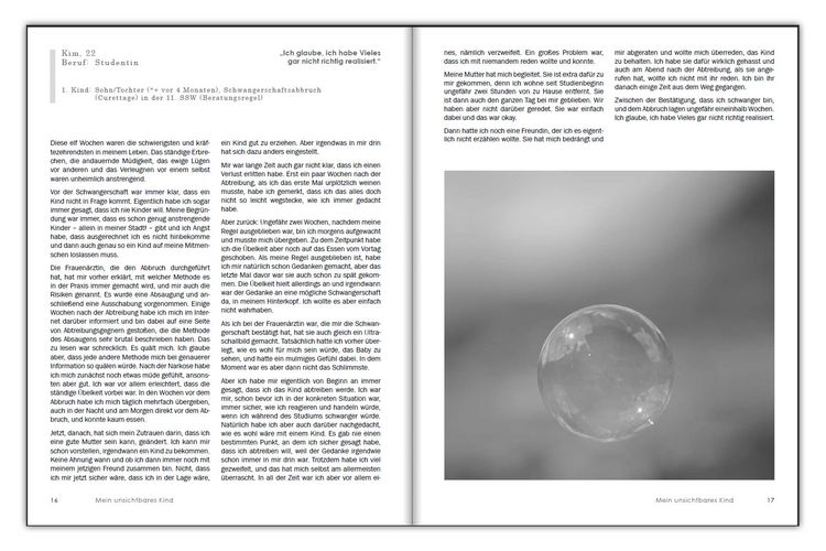Produktbild: Mein unsichtbares Kind - Begleitbuch f&uuml;r Frauen, Angeh&ouml;rige und Fachpersonen vor und nach einem Schwangerschaftsabbruch