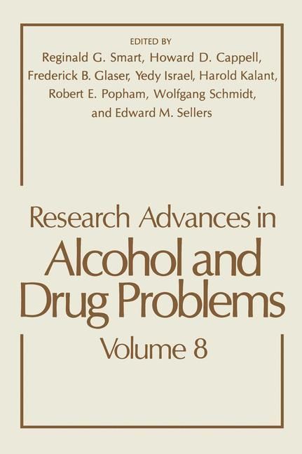Produktbild: Research Advances in Alcohol and Drug Problems