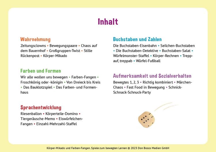 Produktbild: Körper-Mikado und Farben-Fangen