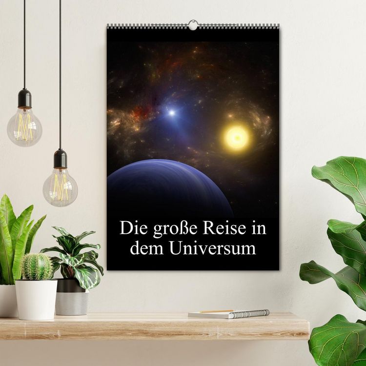 Produktbild: Die gro&szlig;e Reise in dem Universum (Wandkalender 2026 DIN A2 hoch), CALVENDO Monatskalender