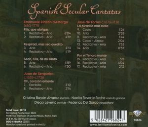 Produktbild: Spanish Secular Cantatas
