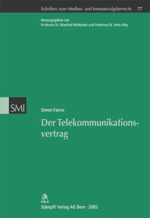 Bild vom Artikel Der Telekommunikationsvertrag vom Autor Simon Faivre